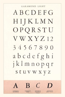 Front cover_Vintage Journal Font Sample Chart, Garamond