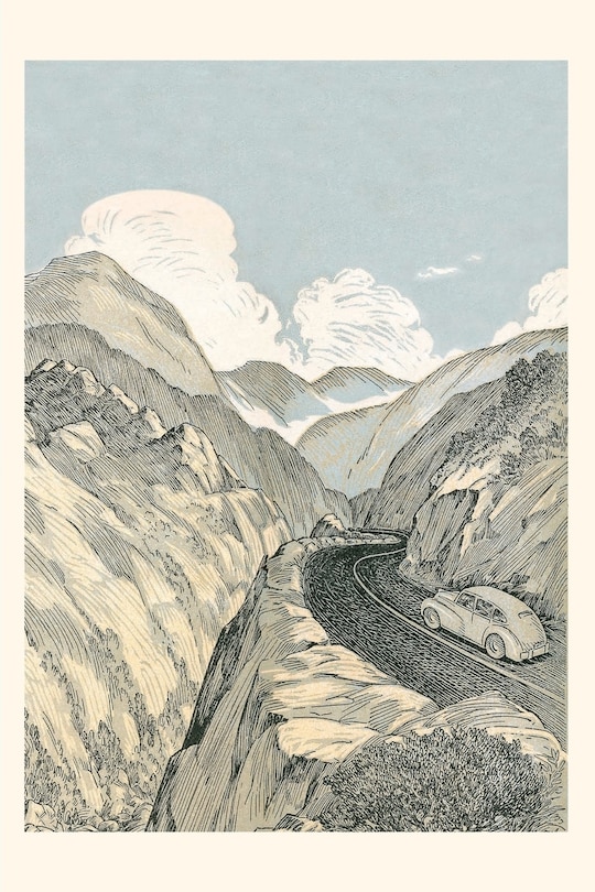 Couverture_Vintage Journal Car on Mountain Road