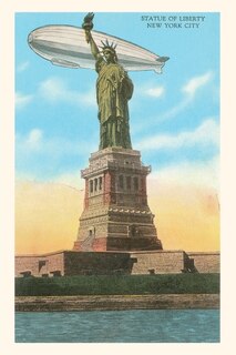 Front cover_Vintage Journal Blimp and Statue of Liberty, New York City