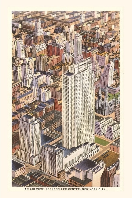 Front cover_Vintage Journal Aerial View of Rockefeller Center, New York City