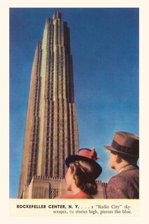 Front cover_Vintage Journal Tourists Gazing at RCA Building, New York City