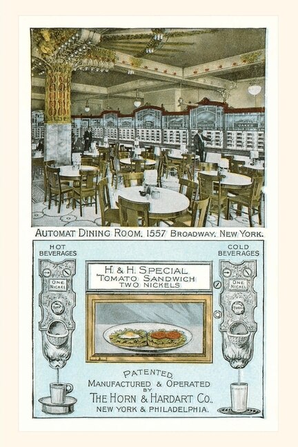 Front cover_Vintage Journal Old Automat Advertisement, Horn and Hardart