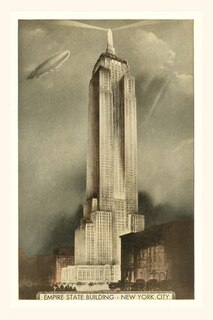 Front cover_Vintage Journal Blimp over Empire State Building, New York City