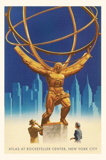 Front cover_Vintage Journal Atlas Statue, Rockefeller Center, New York City