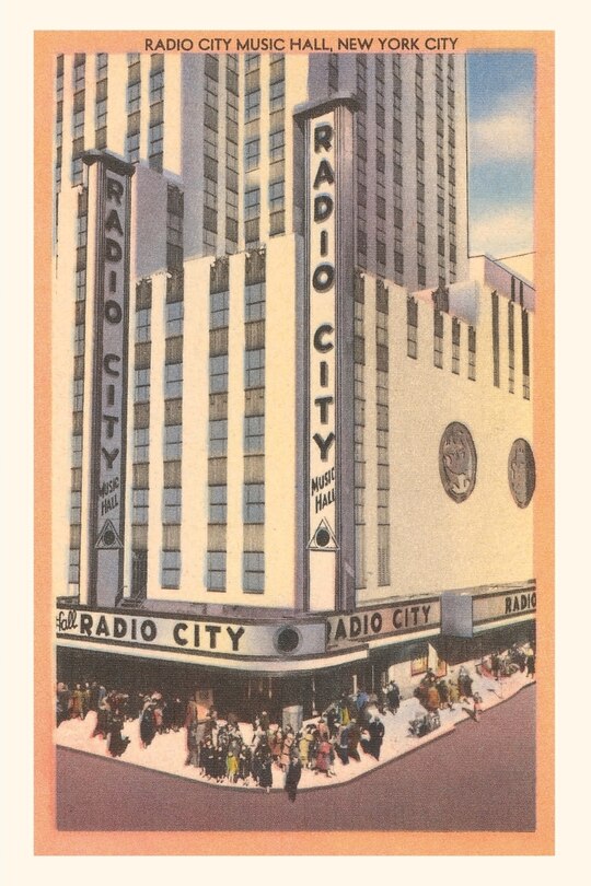 Couverture_Vintage Journal Radio City Music Hall, New York City