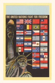 Front cover_Vintage Journal Statue of Liberty, UN Flags, New York City