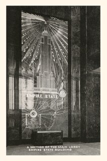 Couverture_Vintage Journal Lobby, Empire State Building, Art Deco, New York City