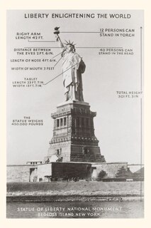 Front cover_Vintage Journal Diagram of Statue of Liberty