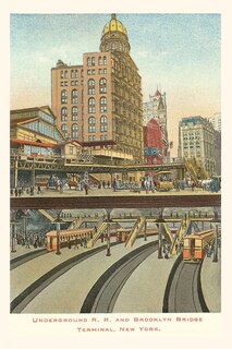 Front cover_Vintage Journal Underground RR and Brooklyn Bridge Terminal, New York City