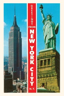 Front cover_Vintage Journal Famous Sights, Greetings from New York City