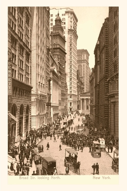 Front cover_Vintage Journal Vintage View of Broad Street, New York City