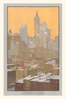 Couverture_Vintage Journal The Singer Building from Brooklyn Bridge