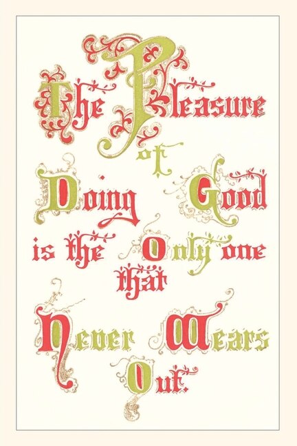 Front cover_Vintage Journal The Pleasure of Doing Good