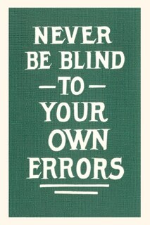 Front cover_Vintage Journal Never Be Blind to Your Own Errors