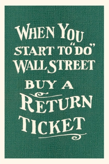 Front cover_Vintage Journal Wall Street, Return Ticket