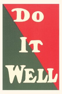 Front cover_Vintage Journal Do It Well Slogan