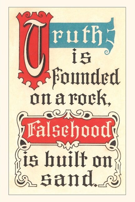 Front cover_Vintage Journal Truth is Founded on a Rock