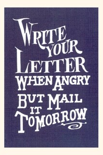 Front cover_Vintage Journal Write Your Letter When Angry, Advice