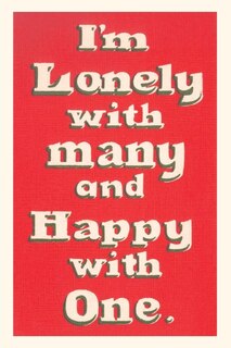 Couverture_Vintage Journal Lonely with Many, Happy with One