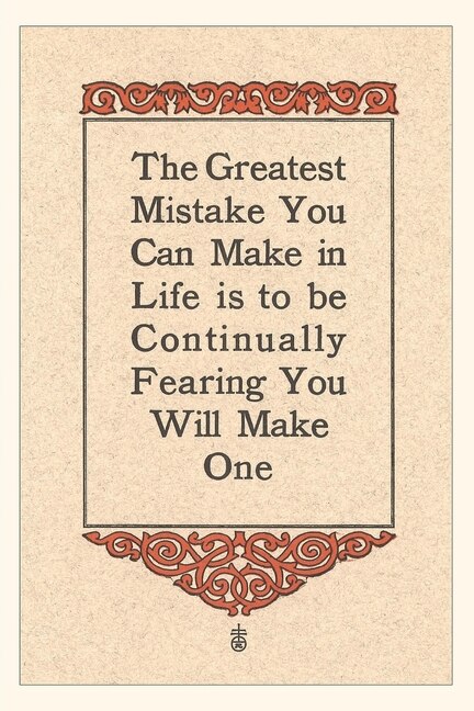Front cover_Vintage Journal Greatest Mistake is Fear