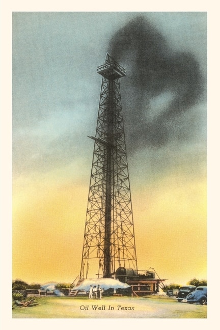 Front cover_Vintage Journal Gusher in Texas Oil Well