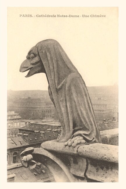 Front cover_Vintage Journal Gargoyle on Notre Dame Cathedral