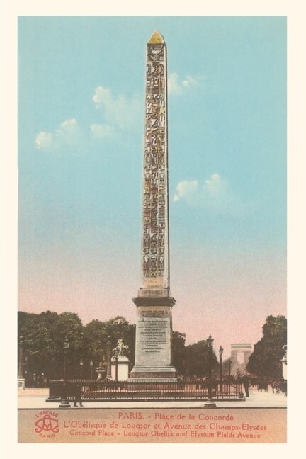 Couverture_Vintage Journal Luxor Obelisk, Place de la Concorde