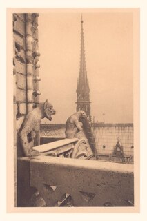 Front cover_Vintage Journal Notre Dame Cathedral with Gargoyles