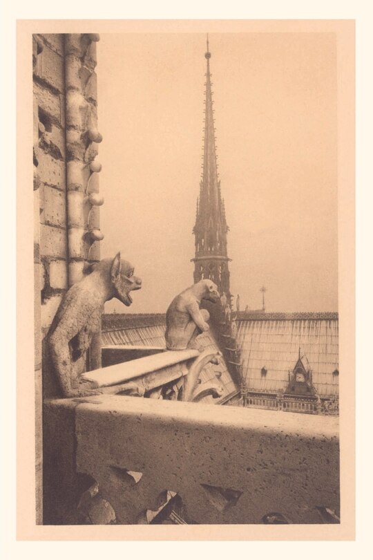 Front cover_Vintage Journal Notre Dame Cathedral with Gargoyles