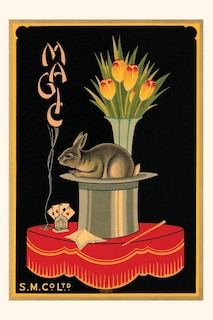 Front cover_Vintage Journal Magic, Tulips, Rabbit, Hat