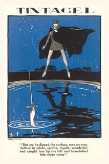 Front cover_Vintage Journal Tintagel, Excalibur Rising from the Lake for King Arthur