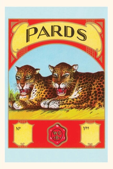 Front cover_Vintage Journal Pards, Two Snarling Leopards
