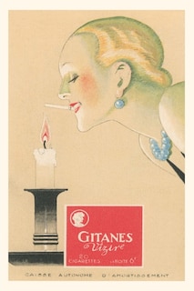 Front cover_Vintage Journal Woman Lighting Gitane from Candle