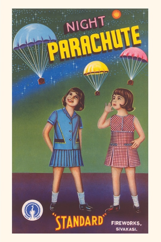 Front cover_Vintage Journal Girls with Night Parachute Fireworks