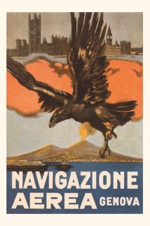 Front cover_Vintage Journal Genoa Aerial Navigation, Eagle