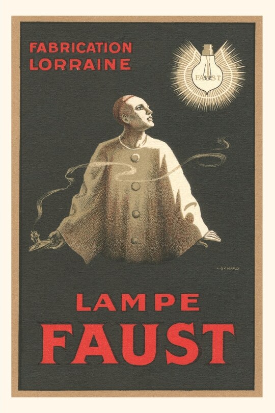 Front cover_Vintage Journal French Light Bulb Advertisement with Pierrot