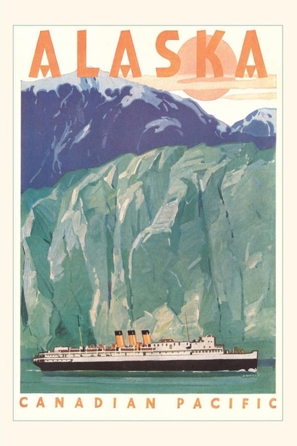 Front cover_Vintage Journal Cruise Ship in Front of Glacier