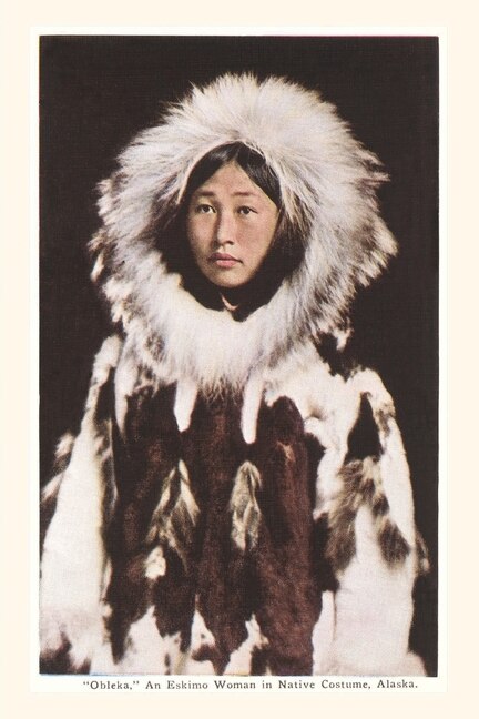 Front cover_Vintage Journal Obleka Indigenous Alaskan Woman in Native Costume