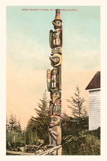 Front cover_Vintage Journal Chief Shake's Totem, Ft. Wrangell, Alaska
