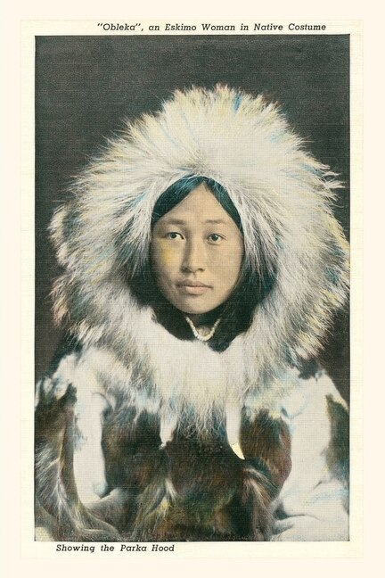 Front cover_Vintage Journal Obleka, Indigenous Alaskan Woman in Native Costume