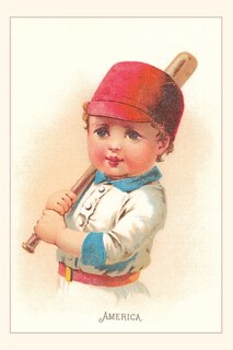 Couverture_Vintage Journal America, Little Boy with Bat, Illustration