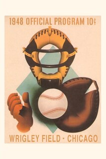 Couverture_Vintage Journal Wrigley Field Poster with Phantom Catcher