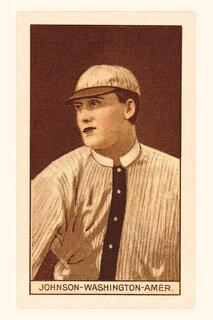 Front cover_Vintage Journal Early Baseball Card, Johnson