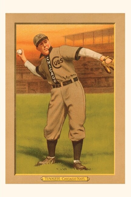 Front cover_Vintage Journal Early Baseball Card, Joe Tinker