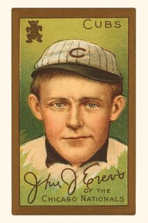 Front cover_Vintage Journal Early Baseball Card, Johnny Evers
