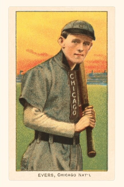 Front cover_Vintage Journal Early Baseball Card, Johnny Evers