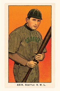 Front cover_Vintage Journal Early Baseball Card, Akin