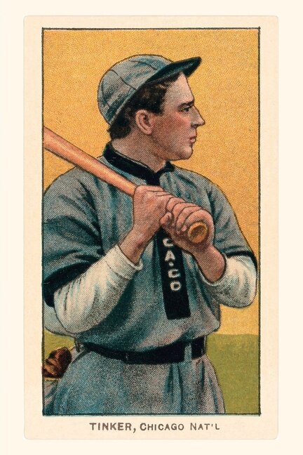 Front cover_Vintage Journal Early Baseball Card, Joe Tinker