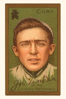 Front cover_Vintage Journal Early Baseball Card, Joe Tinker