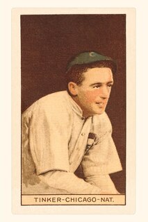 Front cover_Vintage Journal Early Baseball Card, Joe Tinker